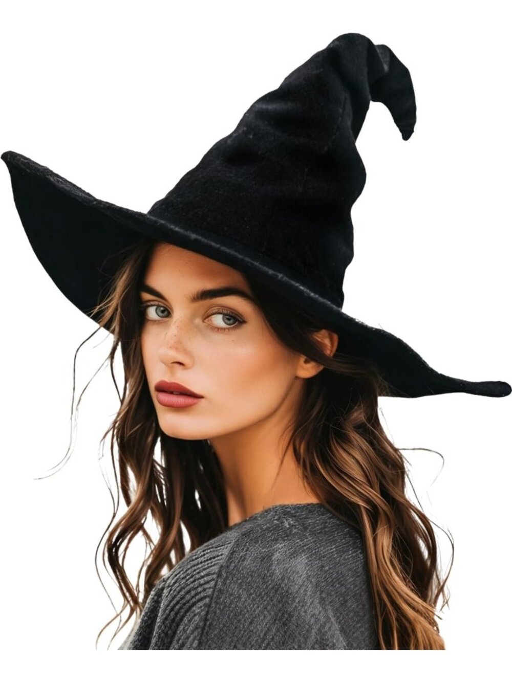 🎃Unisex Black Cosplay Accessories Christmas Masquerade Carnivals Felt Witch Hat